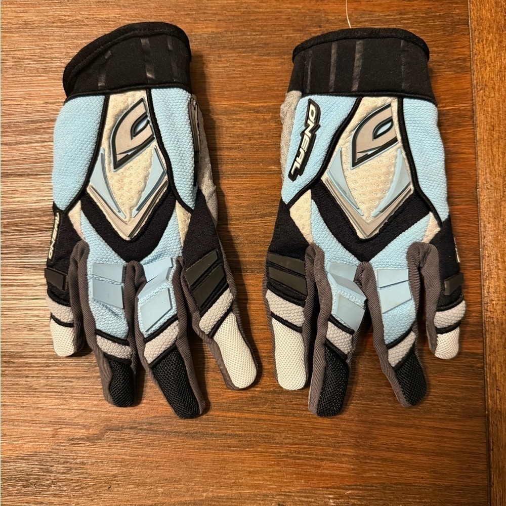 O'Neal Blue and Black Motorcycle Gloves, size 6